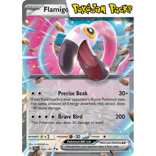 Flamigo ex - 160/191 - Ultra Rare - Surging Sparks - Pokémon TCG