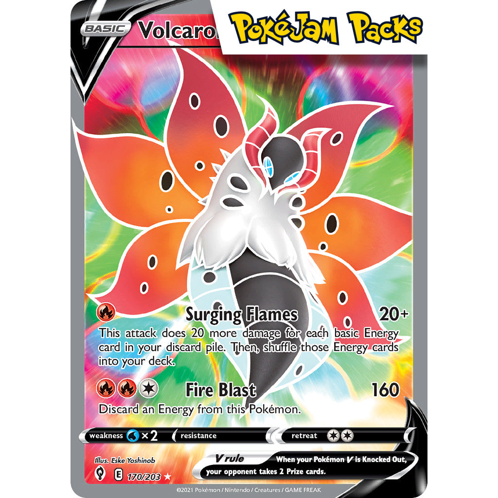 Volcarona V - 170/203 - Full Art Ultra Rare - Evolving Skies - Pokémon TCG