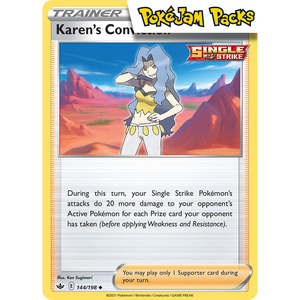 Karen's Conviction - 144/198 - Uncommon - Chilling Reign - Pokémon TCG