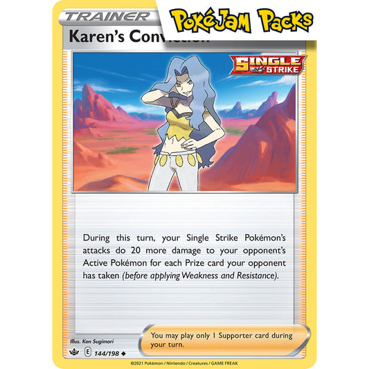 Karen's Conviction - 144/198 - Uncommon - Chilling Reign - Pokémon TCG