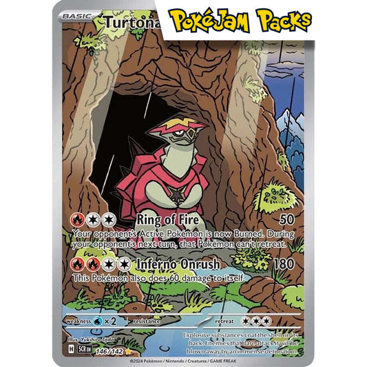 Turtonator - 146/142 - Illustration Rare - Stellar Crown - Pokémon TCG