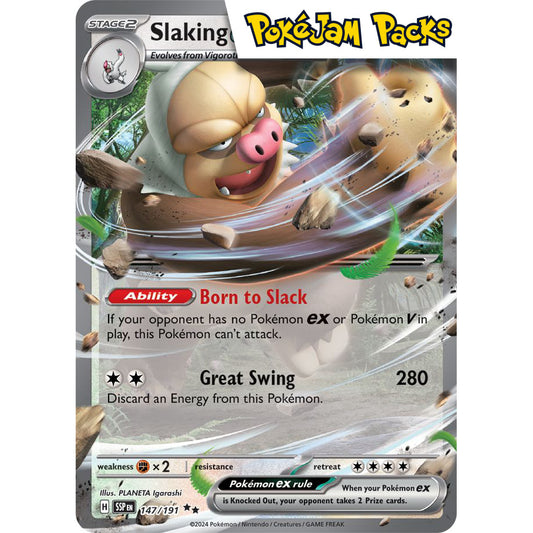 Slaking ex - 147/191 - Ultra Rare - Surging Sparks - Pokémon TCG