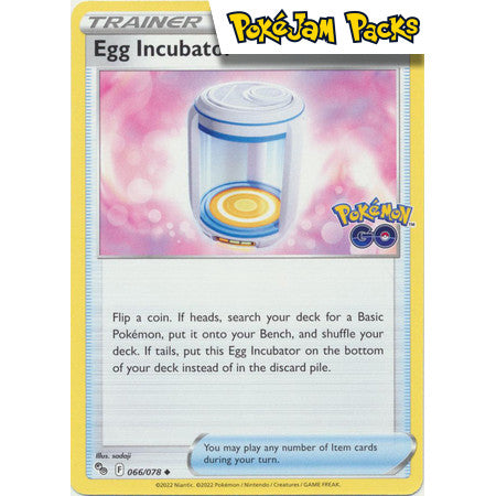 Egg Incubator - 066/078 - Uncommon - Go - Pokémon TCG