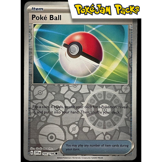 Poke Ball - 185/198 - Common Reverse Holo - Scarlet & Violet - Pokémon TCG