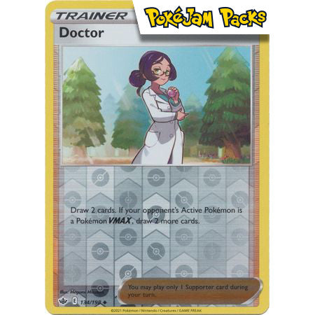 Doctor - 134/198 - Uncommon Reverse Holo - Chilling Reign - Pokémon TCG