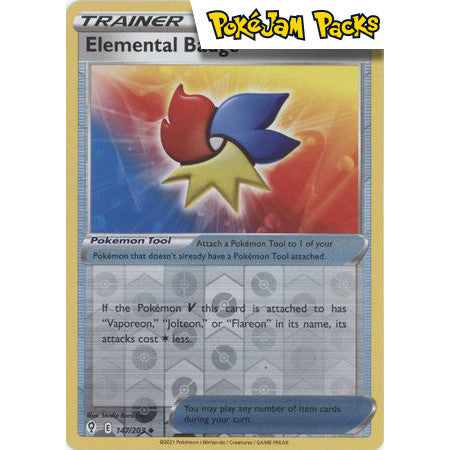 Elemental Badge - 147/203 - Uncommon Reverse Holo - Evolving Skies - Pokémon TCG