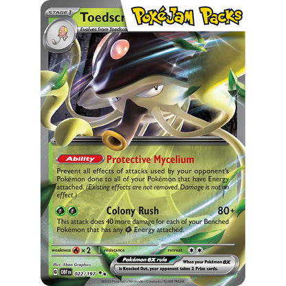 Toedscruel ex - 022/197 - Ultra Rare - Obsidian Flames - Pokémon TCG