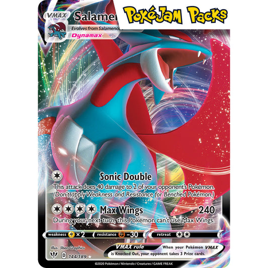 Salamence VMAX - 144/189 - Ultra Rare - Darkness Ablaze - Pokémon TCG