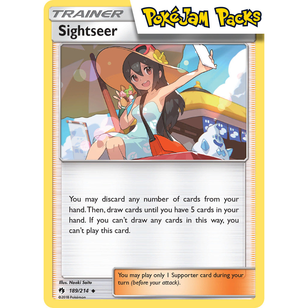 Sightseer - 189/214 - Uncommon Reverse Holo - Lost Thunder - Pokémon TCG
