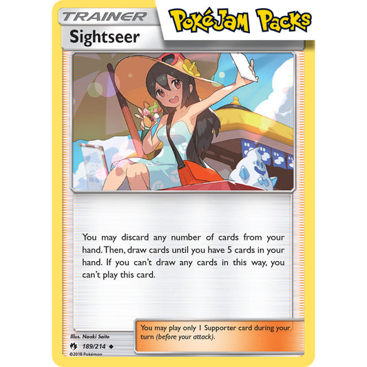 Sightseer - 189/214 - Uncommon Reverse Holo - Lost Thunder - Pokémon TCG