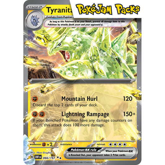 Tyranitar ex - 066/197 - Ultra Rare - Obsidian Flames - Pokémon TCG