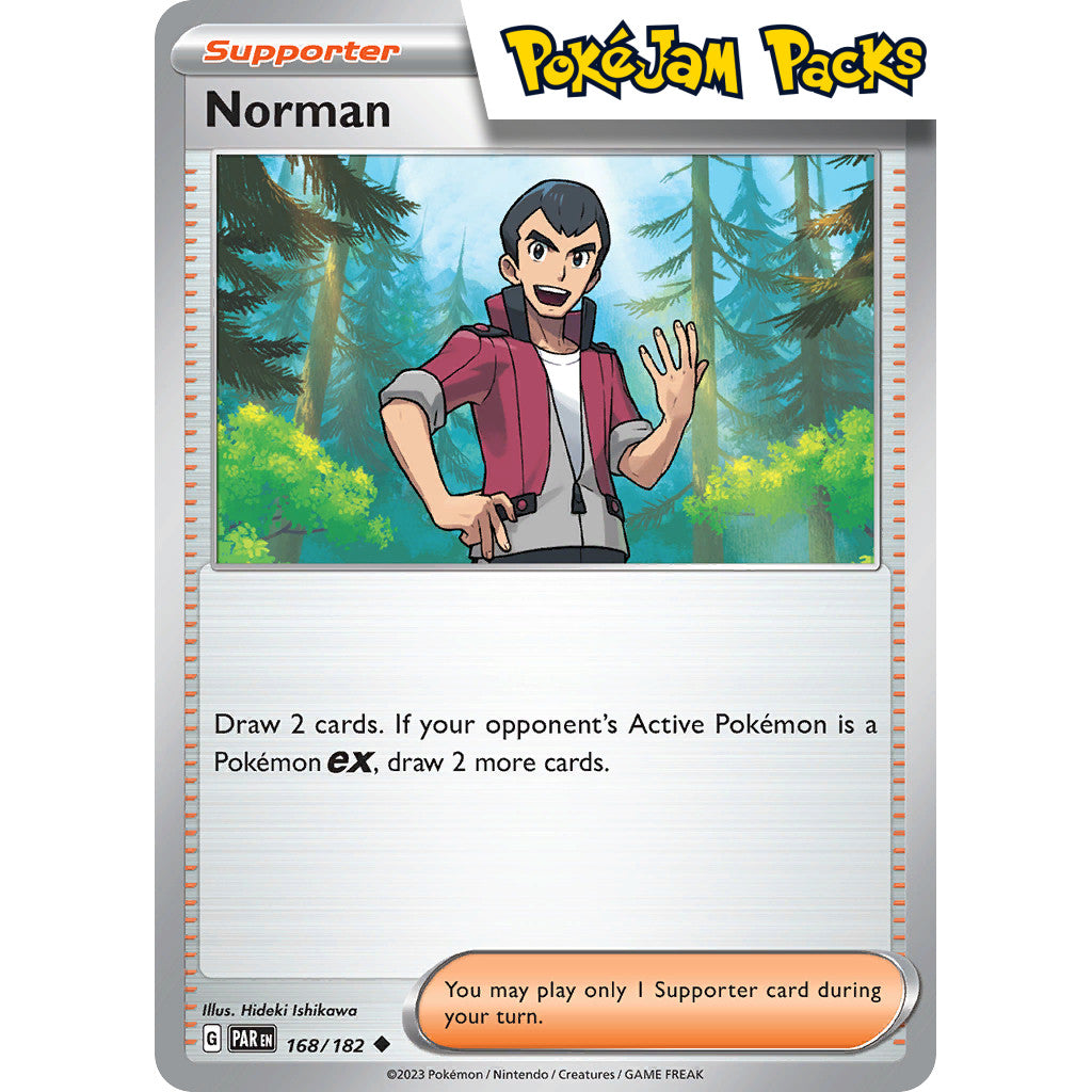 Norman - 168/182 - Uncommon - Paradox Rift - Pokémon TCG
