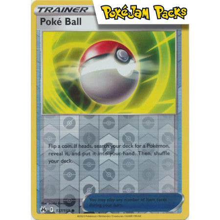 Poke Ball - 137/159 - Common Reverse Holo - Crown Zenith - Pokémon TCG