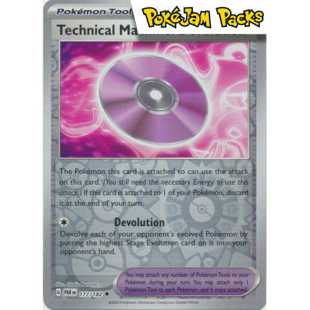 Technical Machine: Devolution - 177/182 - Uncommon Reverse Holo - Paradox Rift - Pokémon TCG