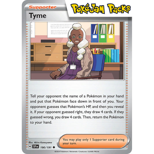 Tyme - 190/191 - Uncommon - Surging Sparks - Pokémon TCG