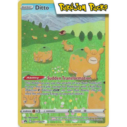 Ditto - GG22/GG70 - Holo Rare - Crown Zenith - Pokémon TCG
