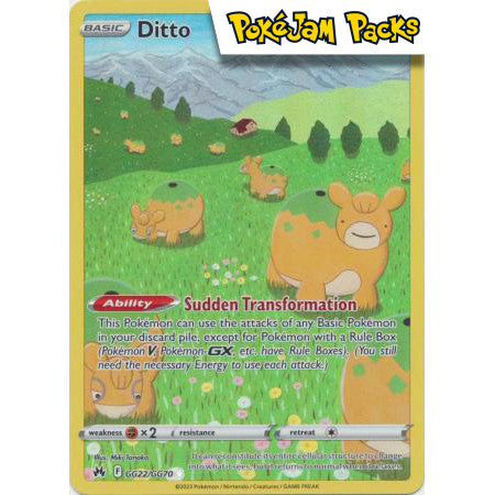 Ditto - GG22/GG70 - Holo Rare - Crown Zenith - Pokémon TCG