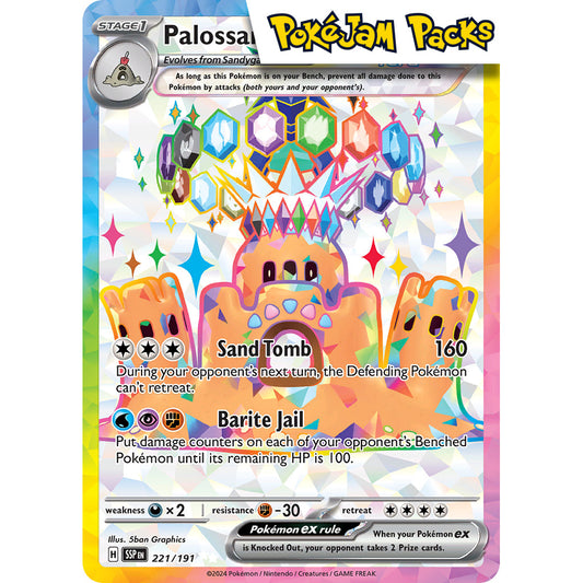 Palossand ex - 221/191 - Full Art Secret Rare - Surging Sparks - Pokémon TCG
