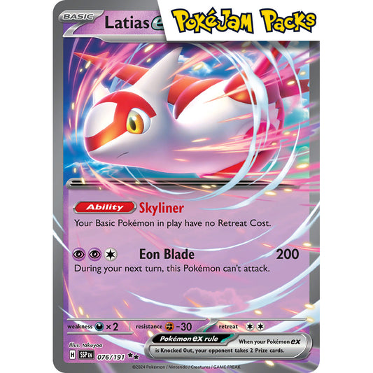 Latias ex - 076/191 - Ultra Rare - Surging Sparks - Pokémon TCG
