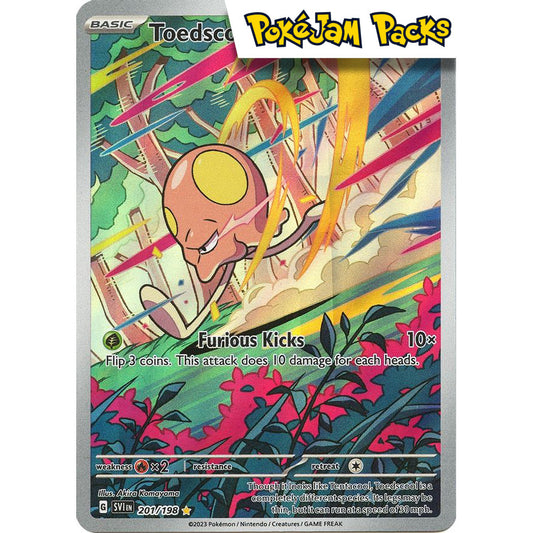 Toedscool - 201/198 - Illustration Rare - Scarlet & Violet - Pokémon TCG