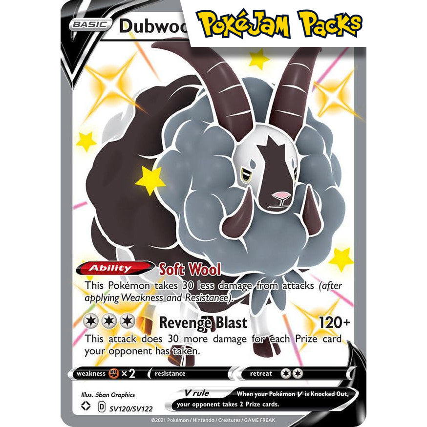 Dubwool V - SV120/SV122 - Shiny Rare - Shining Fates - Pokémon TCG