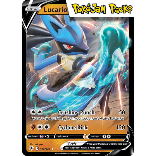 Lucario V - 078/189 - Ultra Rare - Astral Radiance - Pokémon TCG