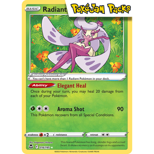 Radiant Tsareena - 016/195 - Radiant Rare - Silver Tempest - Pokémon TCG