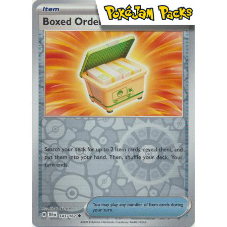 Boxed Order - 143/162 - Uncommon Reverse Holo - Temporal Forces - Poké ...