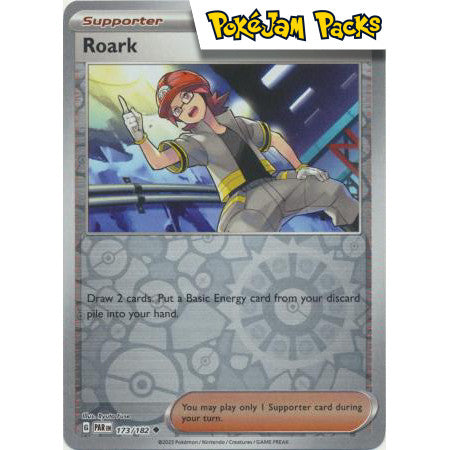 Roark - 173/182 - Uncommon Reverse Holo - Paradox Rift - Pokémon TCG