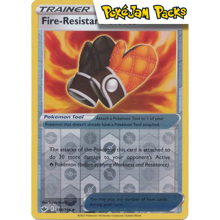 Fire - Resistant Gloves - 138/198 - Chilling Reign - Pokémon TCG