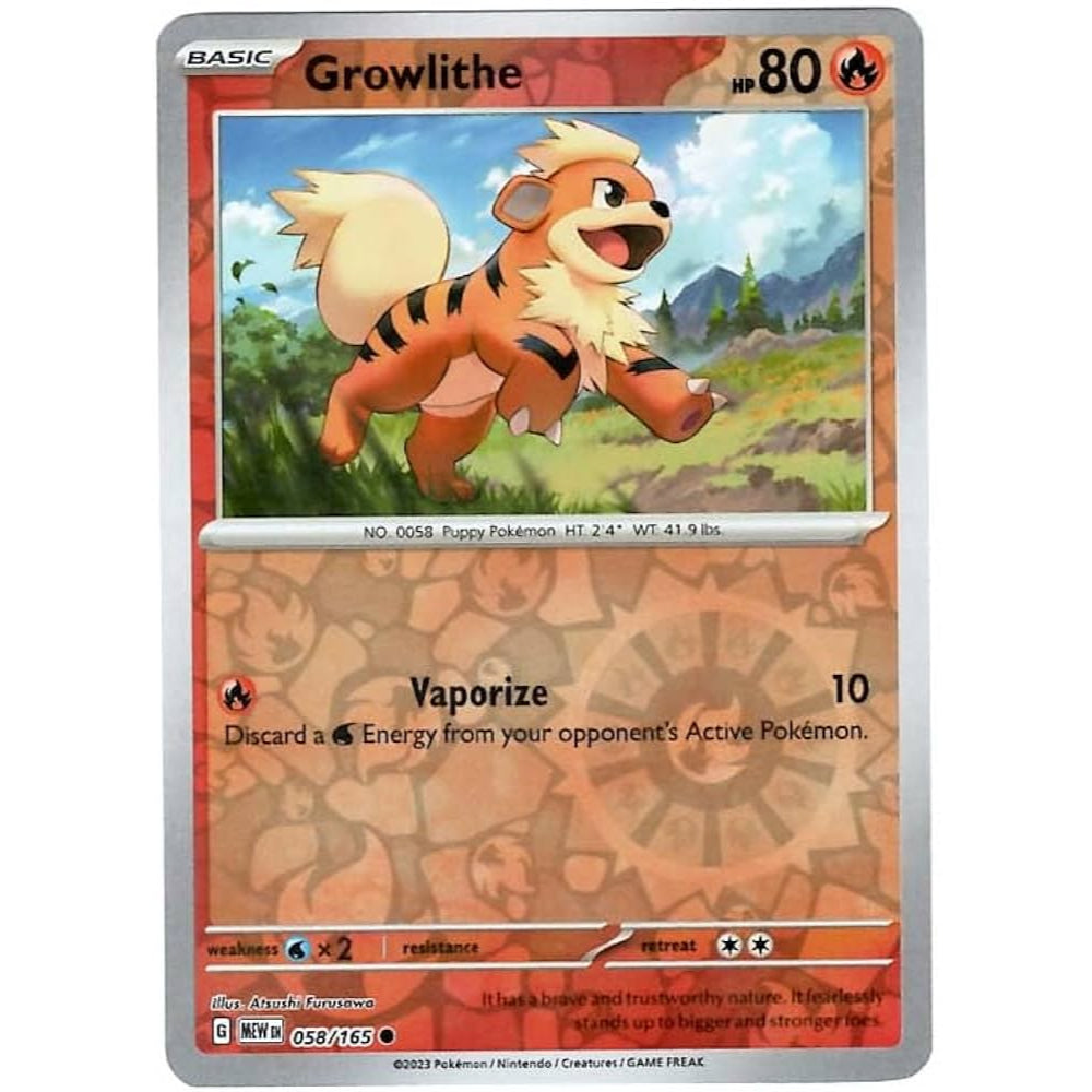 Reverse Holo Singles: Colorless, Fire, Fighting & Psychic - Scarlet & Violet 151 Pokémon TC