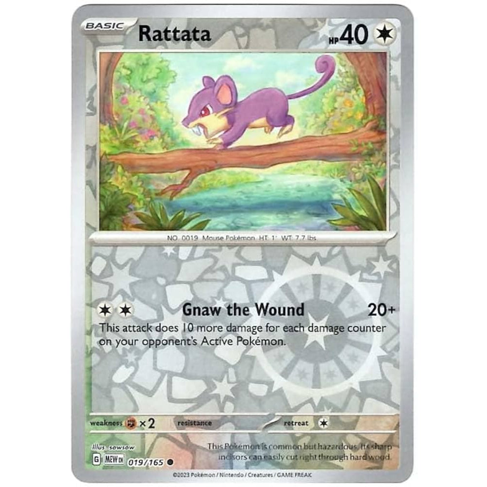 Reverse Holo Singles: Colorless, Fire, Fighting & Psychic - Scarlet & Violet 151 Pokémon TC