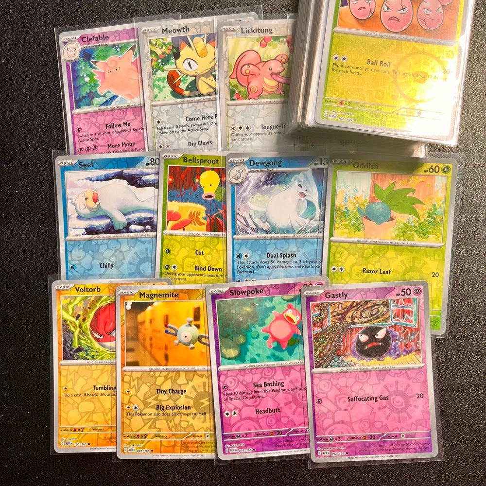 Reverse Holo Singles: Grass, Water, Lightning, Darkness & Dragon - Scarlet & Violet 151 Pokémon TCG