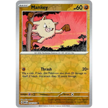 Reverse Holo Singles: Colorless, Fire, Fighting & Psychic - Scarlet & Violet 151 Pokémon TC