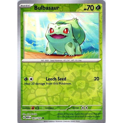 Reverse Holo Singles: Grass, Water, Lightning, Darkness & Dragon - Scarlet & Violet 151 Pokémon TCG