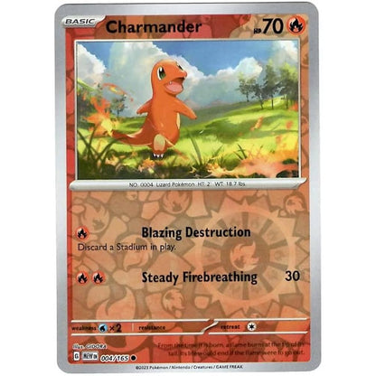 Reverse Holo Singles: Colorless, Fire, Fighting & Psychic - Scarlet & Violet 151 Pokémon TC