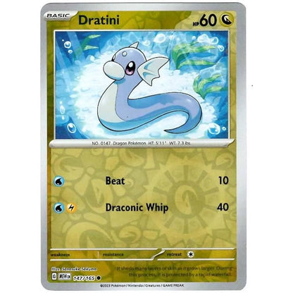 Reverse Holo Singles: Grass, Water, Lightning, Darkness & Dragon - Scarlet & Violet 151 Pokémon TCG