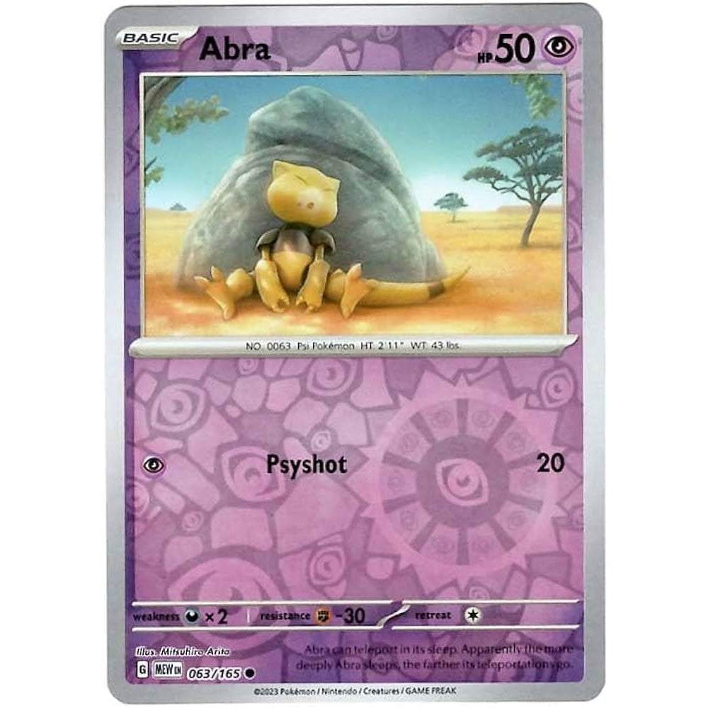 Reverse Holo Singles: Colorless, Fire, Fighting & Psychic - Scarlet & Violet 151 Pokémon TC