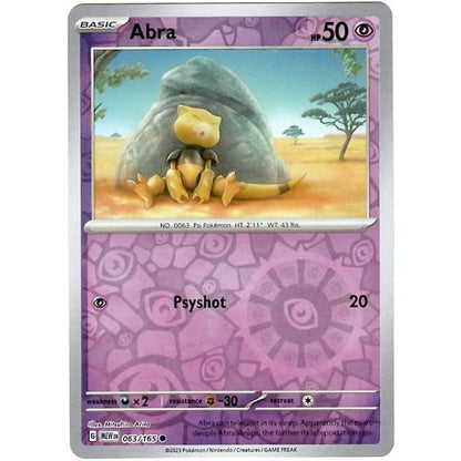 Reverse Holo Singles: Colorless, Fire, Fighting & Psychic - Scarlet & Violet 151 Pokémon TC