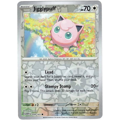 Reverse Holo Singles: Colorless, Fire, Fighting & Psychic - Scarlet & Violet 151 Pokémon TC
