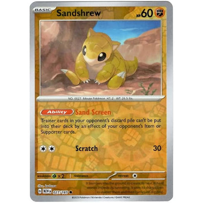 Reverse Holo Singles: Colorless, Fire, Fighting & Psychic - Scarlet & Violet 151 Pokémon TC