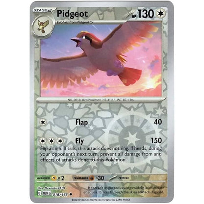 Reverse Holo Singles: Colorless, Fire, Fighting & Psychic - Scarlet & Violet 151 Pokémon TC