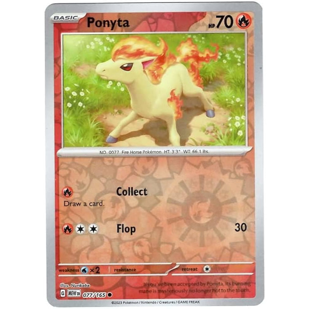 Reverse Holo Singles: Colorless, Fire, Fighting & Psychic - Scarlet & Violet 151 Pokémon TC