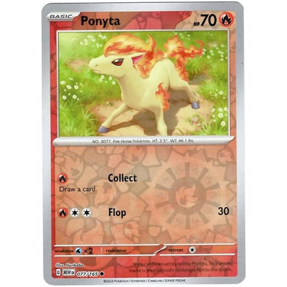 Reverse Holo Singles: Colorless, Fire, Fighting & Psychic - Scarlet & Violet 151 Pokémon TC
