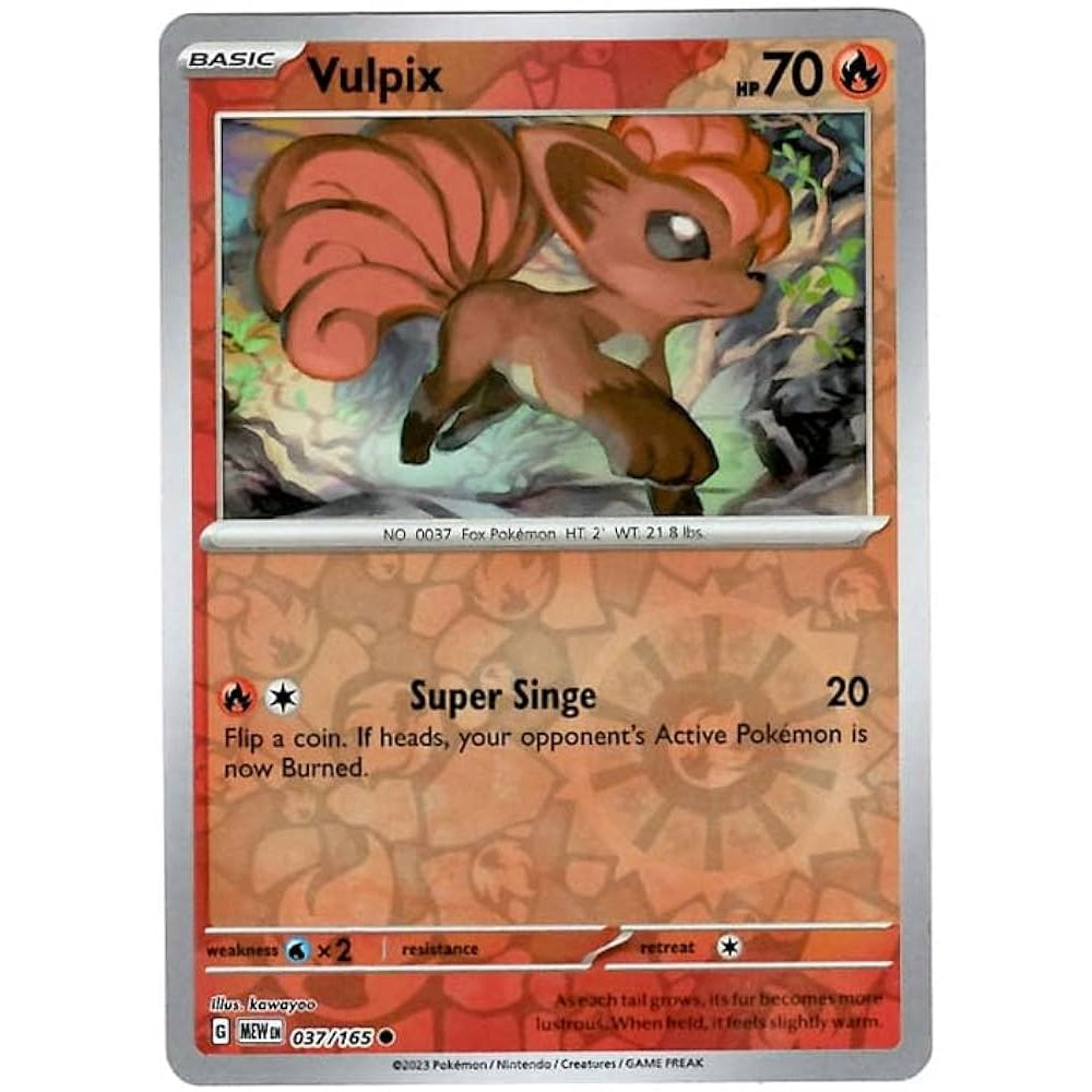 Reverse Holo Singles: Colorless, Fire, Fighting & Psychic - Scarlet & Violet 151 Pokémon TC