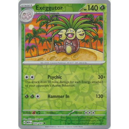 Reverse Holo Singles: Grass, Water, Lightning, Darkness & Dragon - Scarlet & Violet 151 Pokémon TCG