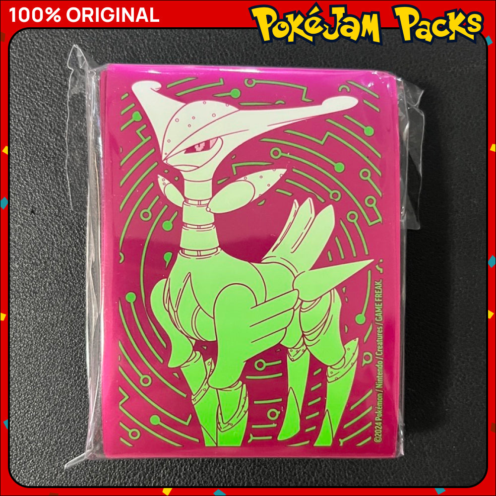 Pokémon Card Sleeve Pack - 65 pcs Temporal Forces Iron Leaves Card Sleeves - Pokémon TCG