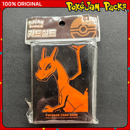Pokémon Card Sleeve Pack - 64 pcs Charizard Korea Card Sleeves - Pokémon TCG
