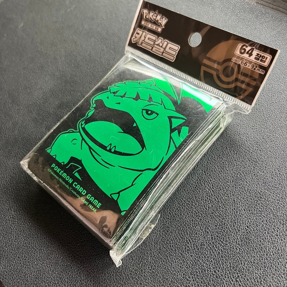 Pokémon Card Sleeve Pack - 64 pcs Venusaur Korea Card Sleeves - Pokémon TCG