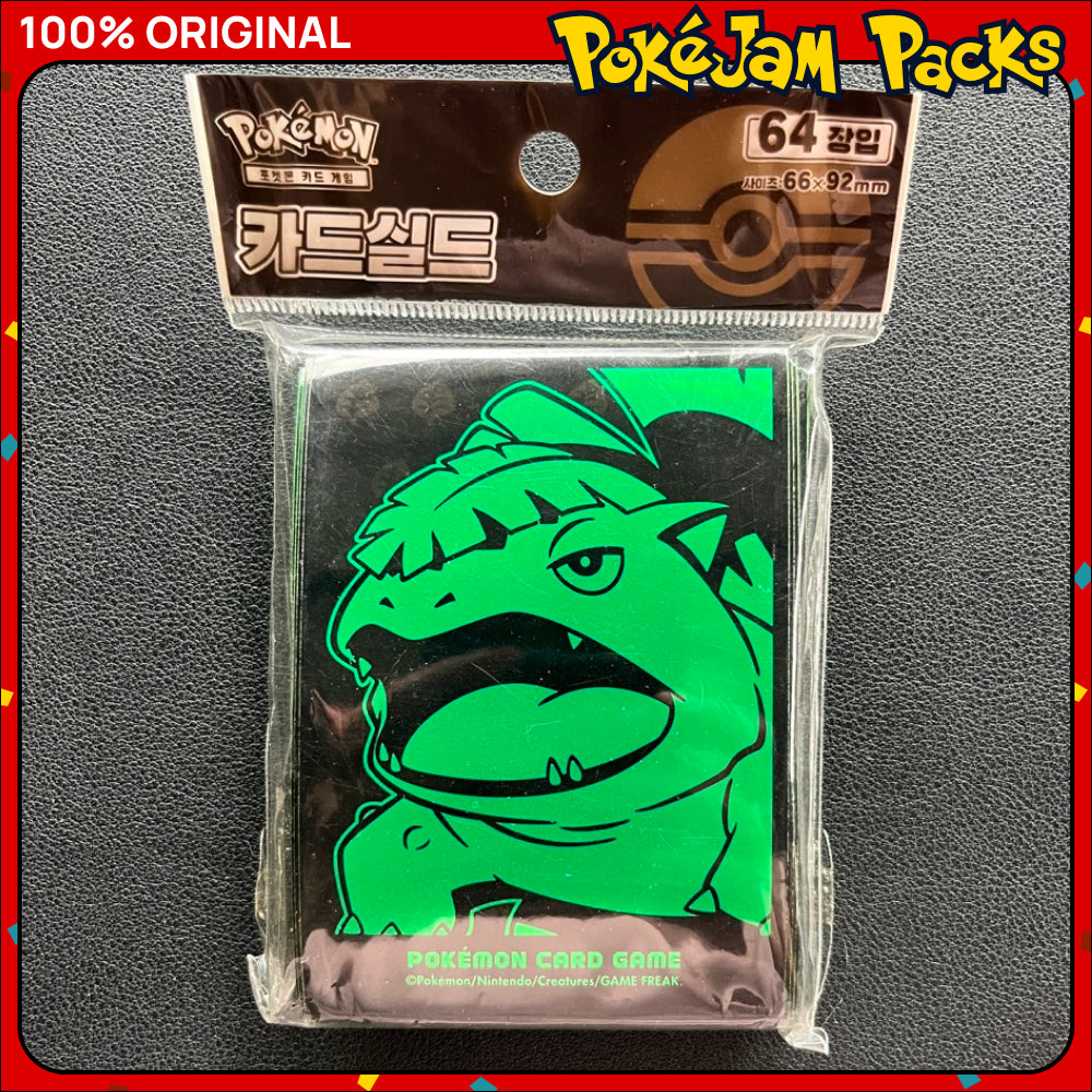 Pokémon Card Sleeve Pack - 64 pcs Venusaur Korea Card Sleeves - Pokémon TCG